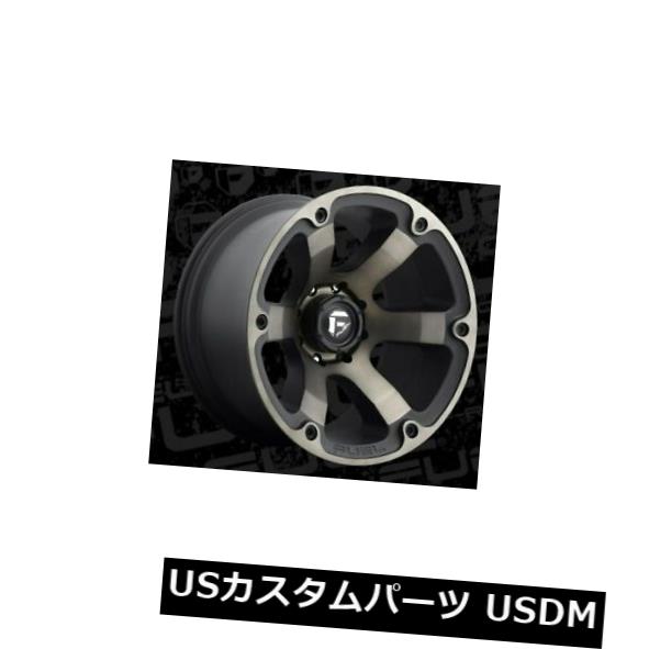 ホイール 4本セット 22x12 Fuel D564 Beast 8x170 ET-44 Black Machined Tint Rims（の通販は