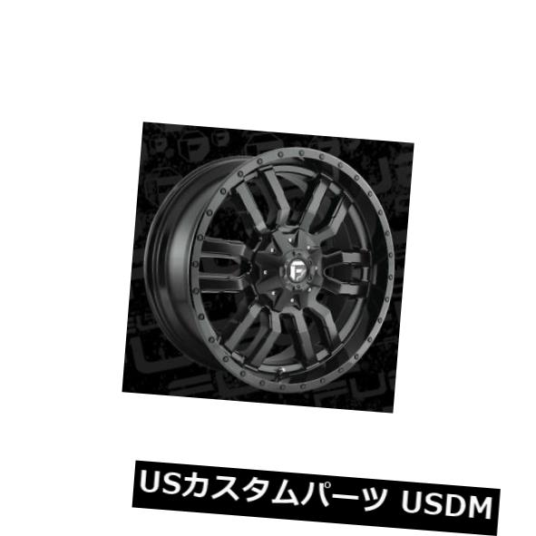 ホイール 4本セット 22x9.5燃料D596スレッジ8x170 ET20マットブラックリム（4個セット）  22x9.5 Fuel D59の通販は 241,758円