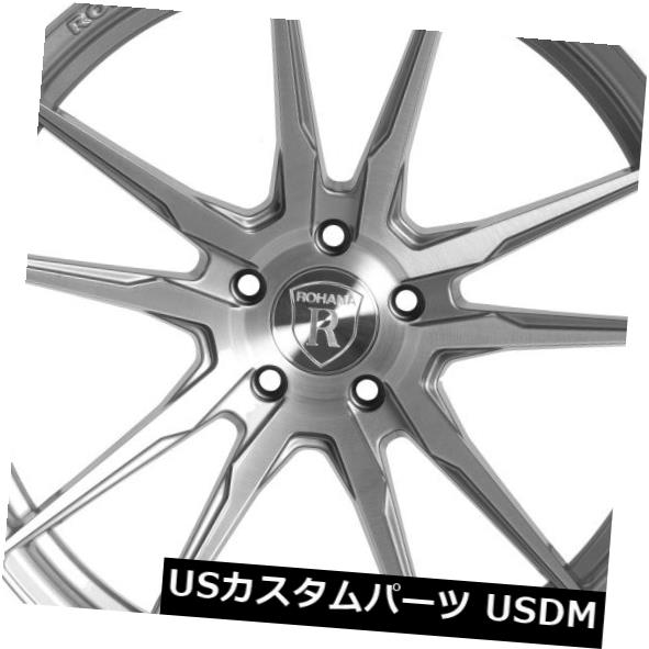 ホイール 4本セット Rohana RF2 20x11 5x114 et28ブラッシュドチタンホイールリム（4個セット）  Rohana Rの通販は