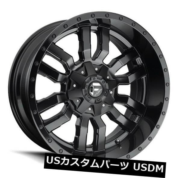 ホイール 4本セット 22x12フューエルD596 5x5.5 / 150 ET-44マットブラックリム（4個セット）  22x12 FUEの通販は