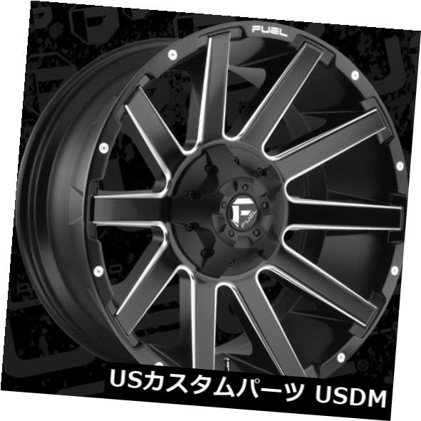 ホイール 4本セット 22x12フューエルD616 5x4.5 / 5.0 ET-44マットブラックリム（4個セット） 22x12 FUEの通販は