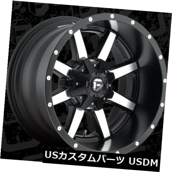 ホイール 4本セット 20x12 Fuel D537 Maverick 6x135 / 6x139.7 ET-44ブラックマシンドリム（4個の通販は 241,758円