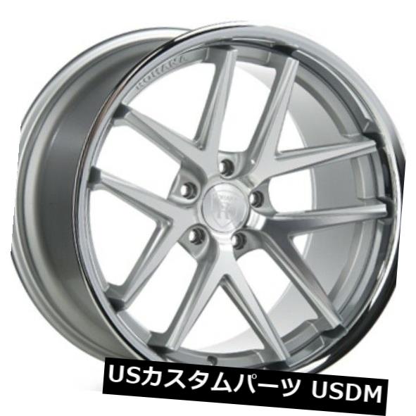 ホイール 4本セット 22x10.5 Rohana RC9 5x112 +40 Machine Silver / Stainle ssリッの通販は