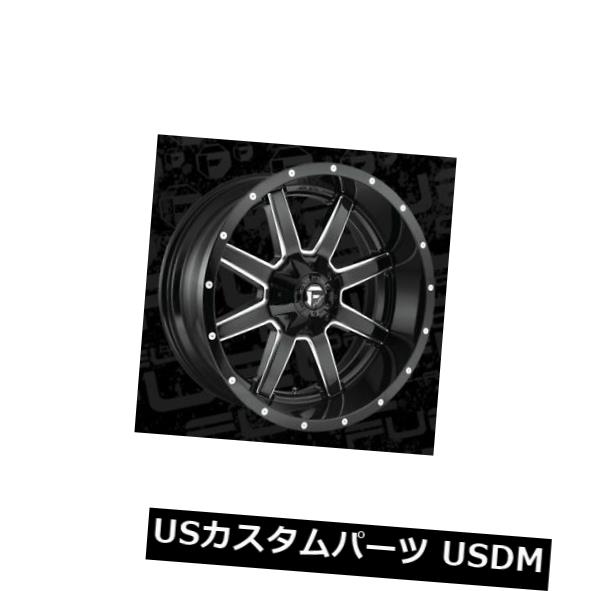 ホイール 4本セット  22x10 Fuel D610 Maverick 8x165.1 ET-24 Black &amp; Milled の通販は 244,728円