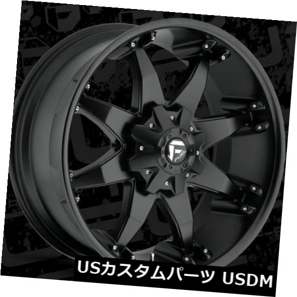 ホイール 4本セット 22x14燃料D509オクタン8x165.1 ET-76マットブラックリム（4個セット）  22x14 Fuel D5の通販は 262,548円