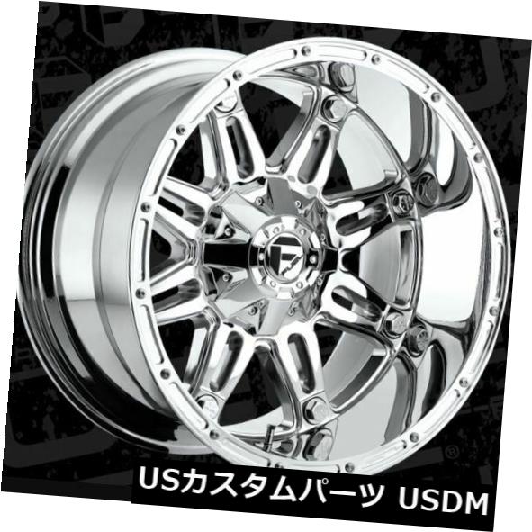 ホイール 4本セット 20x12燃料D530人質6x135 / 6x139.7 ET-44クロムリム（4個セット）  20x12 Fuel
