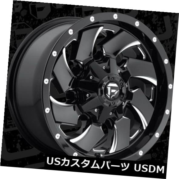 ホイール 4本セット Fuel Cleaver Dualieリア20x8.25 8x200 ET-227ブラックミルドリム（4個セット）  の通販は 587,400円