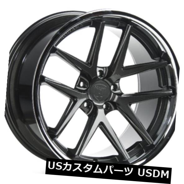 ホイール 4本セット ロハナRC9 22x10.5 5x120 +20グロスグラファイト/ステイン less Lip Rims（4個セット）の通販は