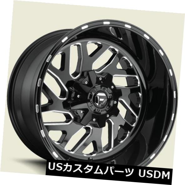 ホイール 4本セット 20x8.25燃料D581 8x200 ET-201ブラックリム（4個セット）  20x8.25 FUEL D581 の通販は