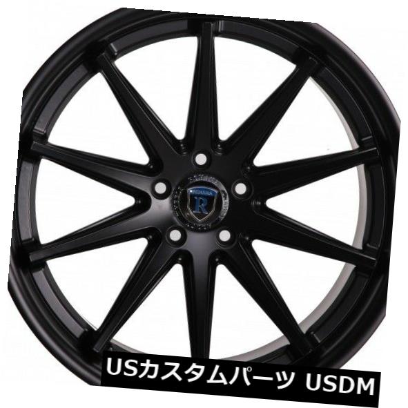 ホイール 4本セット Rohana 22x9 F / 22x10.5 5x114mm +35/42マットブラックホイール（4個セット）  Rの通販は