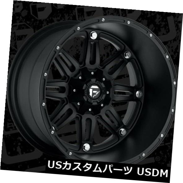 ホイール 4本セット 燃料人質D531 22x14 8x170 ET-76マットブラックリム（4個セット）  Fuel Hostage D5の通販は