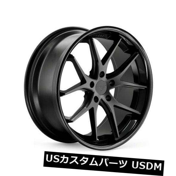ホイール 4本セット 20x9 Ferrada FR2 5x112 +35マットブラック/グロスブラックリップホイール（4個セット）  20の通販は