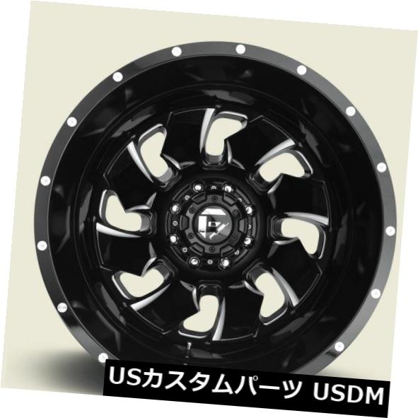 ホイール 4本セット Fuel Cleaver Dualie Rear D574 20x8.25 8x210 ET-195 Black / の通販は