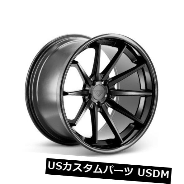 ホイール 4本セット 20x9 Ferrada FR4 5x114.3 +25マットブラック/グロスブラックリップホイール（4個セット）  の通販は