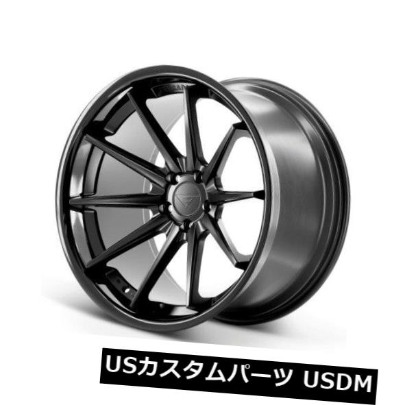ホイール 4本セット 20x10.5 Ferrada FR4 5x108 +38マットブラック/グロスブラックリップホイール（4個セット） の通販は