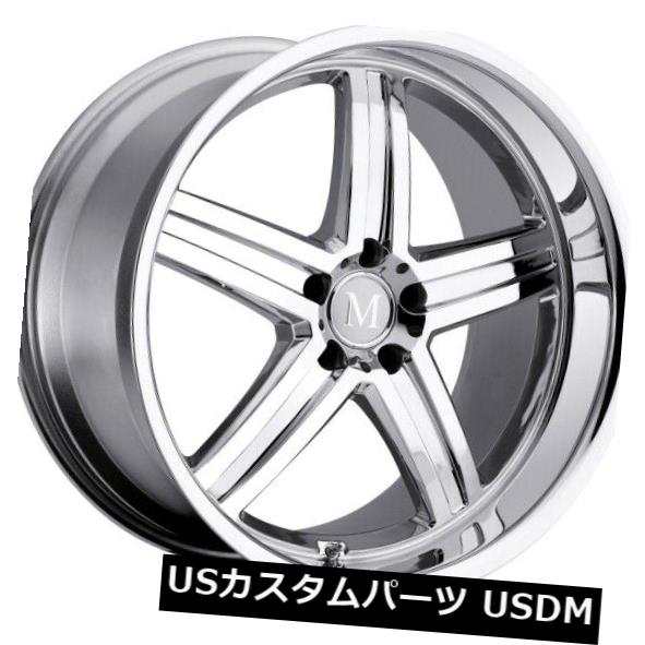 ホイール 4本セット 18x9.5 Mandrus Mannheim 5x112リム+25クロムホイール（4個セット）  18x9.5 Maの通販は