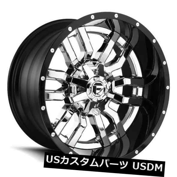 ホイール 4本セット 22x10フューエルD270 8x180 ET-13クロームリム（4個セット）  22x10 FUEL D270 8xの通販は