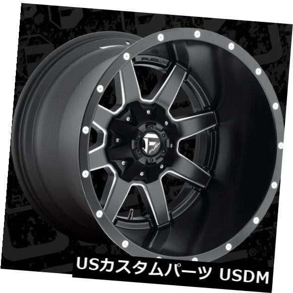 ホイール 4本セット  20x14 Fuel D538 Maverick 5x139.7/5x150 ET-76 Black &amp; Mの通販は