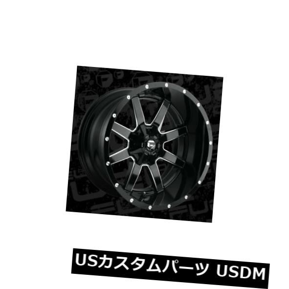ホイール 4本セット  22x12 Fuel D610 Maverick 6x135/6x139.7 ET-44 Black &amp; Mの通販は