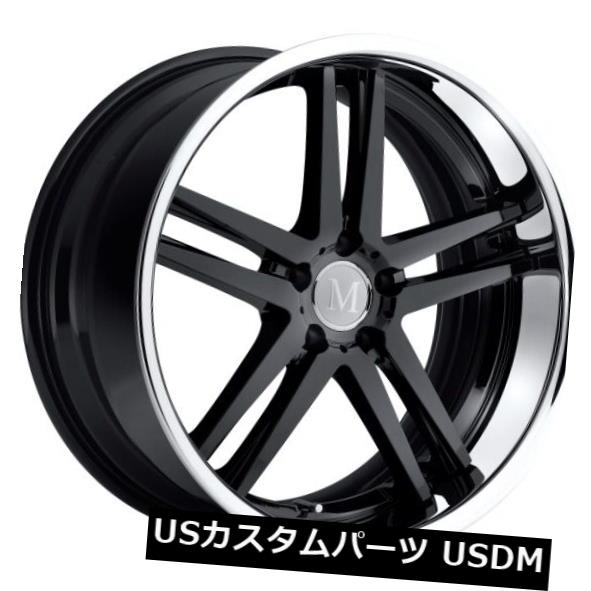 ホイール 4本セット 19x9.5 Mandrus Simplex 5x112リム+52ブラックホイール（4個セット）  19x9.5 Maの通販は