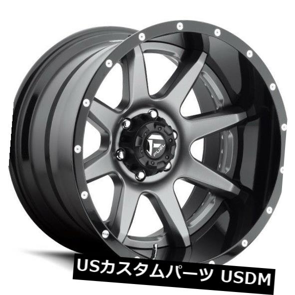 ホイール 4本セット 20x10フューエルD238 8x6.5 ET-19マットガンメタルリム（4個セット）  20x10 FUEL D23の通販は