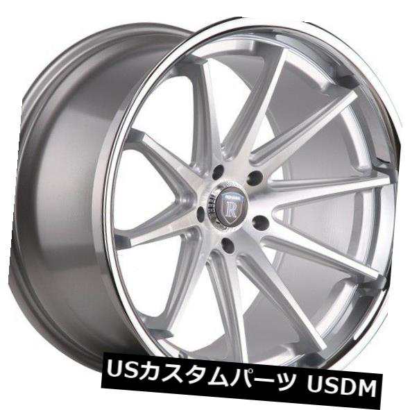 ホイール 4本セット 20x11 Rohana RC10 5x112 +28マシンシルバー