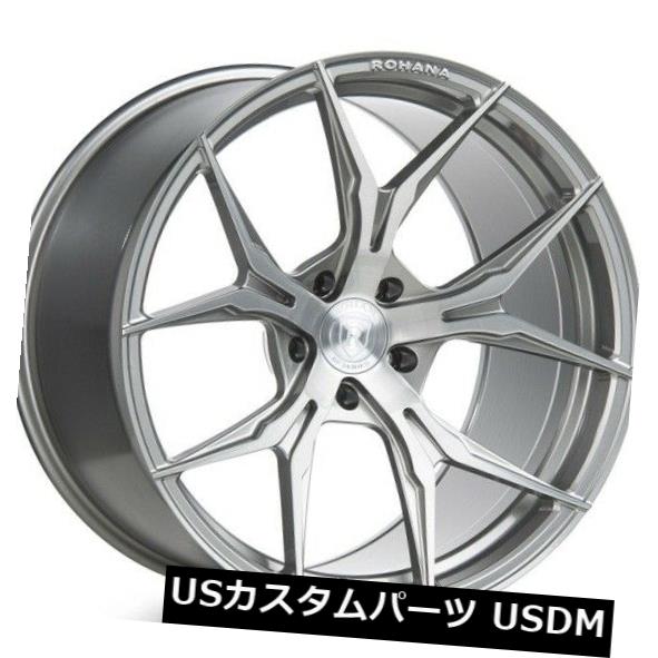 ホイール 4本セット 20x9 / 10 Rohana RFX5 5x114 +22ブラッシュドチタンホイール（4個セット）  20x9/1の通販は