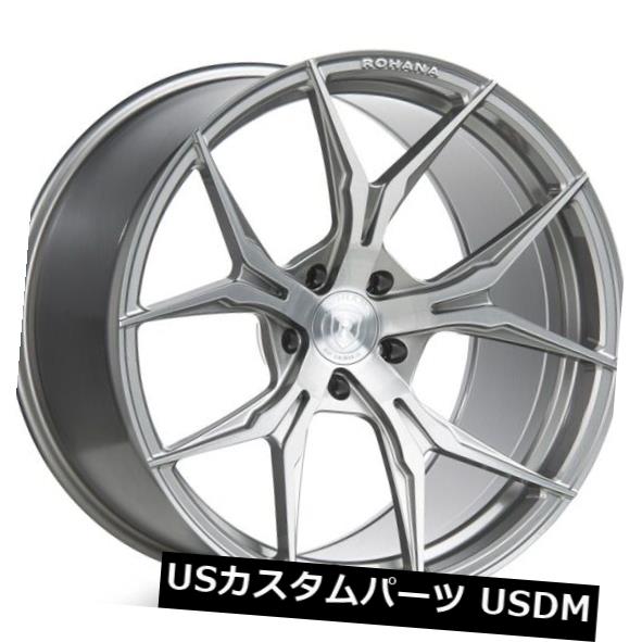 ホイール 4本セット Rohana 20x10 RFX5 5X112 +50ブラッシュドチタンリム（4個セット）  Rohana 20x10の通販は