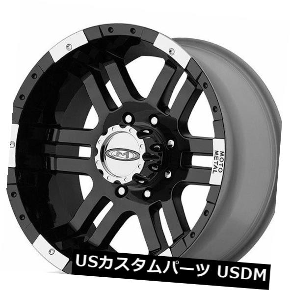 ホイール 4本セット 4New 16x9モトメタルホイールMO951ブラックロードリムAD加工済み  4New 16x9 Moto Metaの通販は