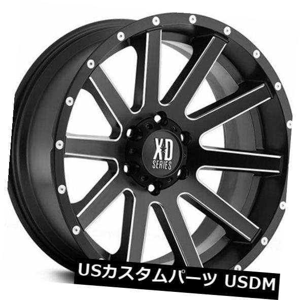 ホイール 4本セット （4pcs）17 "XD Wheels XD818 Heist Satin Black Milled Off Roadの通販は