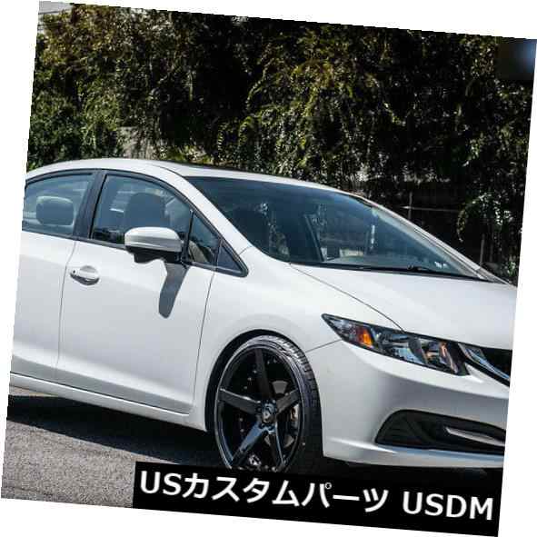 ホイール 4本セット 20 "Marquee Wheels 3226 Black Concave Rims Fit Chevy Camaroの通販は