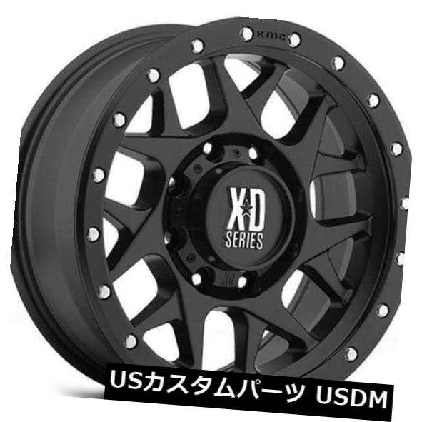 ホイール 4本セット 4 /新しい16 "XDホイールXD127道路縁ADを離れたいじめサテンブラック  4/New 16" XD Wheeの通販は