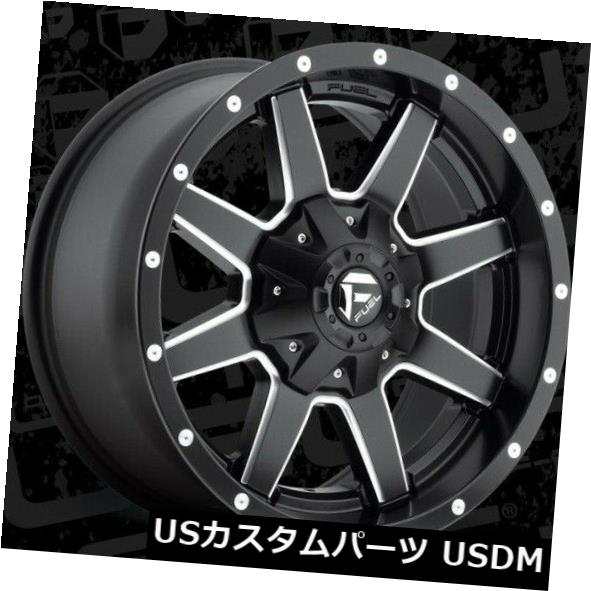 ホイール 4本セット  18x9 Fuel D538 Maverick 6x135/6x139.7 ET20 Black &amp; Milの通販は