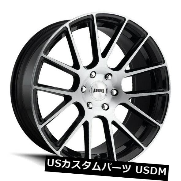 ホイール 4本セット 22x9.5ダブS206ラックス6x139.7 ET30ブラックブラッシュリム（4個セット）  22x9.5 Dub の通販は 228,690円