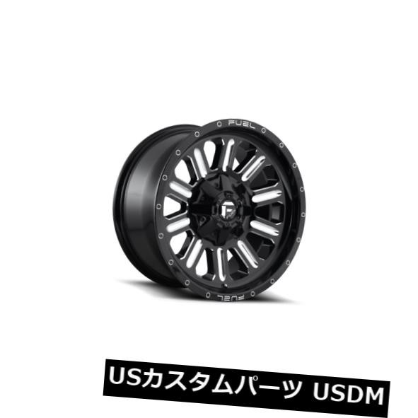 ホイール 4本セット  18x9 Fuel D620 Hardline 6x120/6x139.7 ET20 Black &amp; Milの通販は