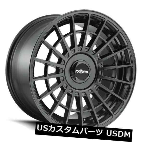 ホイール 4本セット 18x9.5 Rotiform R142 Las-R 5x100 / 5x114.3 ET25マットブラックリム（4個の通販は