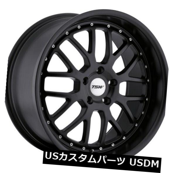 ホイール 4本セット 20x8.5 TSWバレンシア5x114.3リム+40マットブラックホイール（4個セット）  20x8.5 TSW Vの通販は