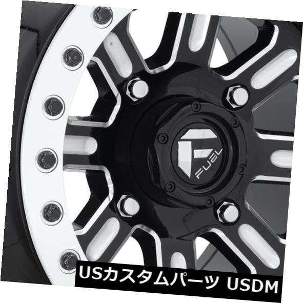 ホイール 4本セット  15x7 Fuel D910 Hardline Utv 4x156 ET38 Black &amp; Milled の通販は