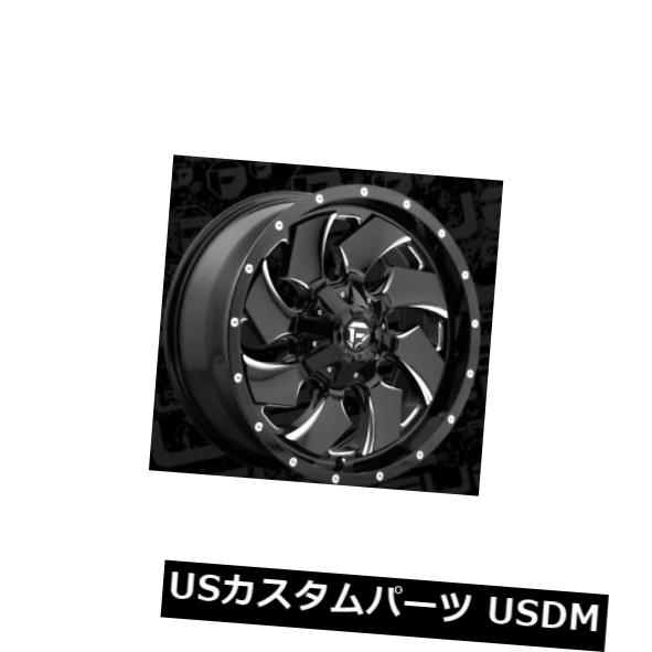 ホイール 4本セット  20x9 Fuel D574 Cleaver 6x135/6x139.7 ET1 Black &amp; Milleの通販は