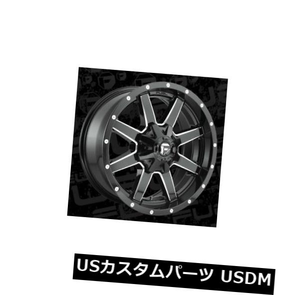 ホイール 4本セット  20x9 Fuel D610 Maverick 6x135/6x139.7 ET1 Black &amp; Millの通販は