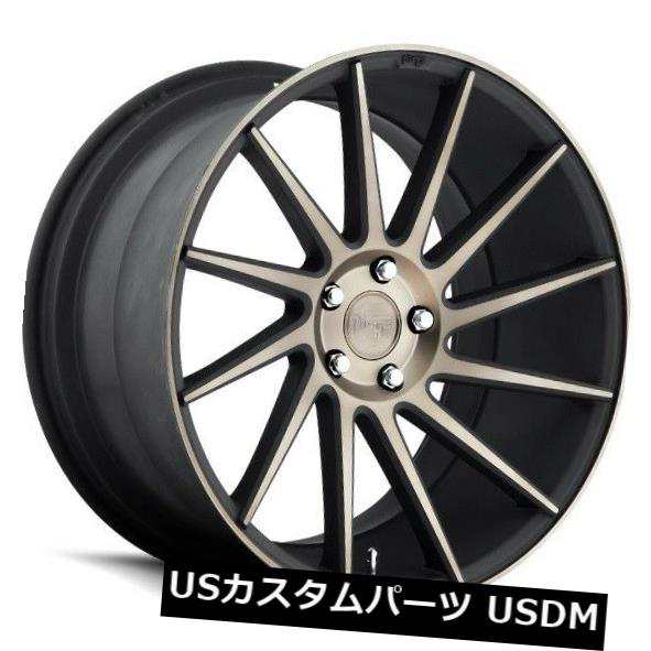 ホイール 4本セット 19x8.5 NICHE SURGE M114 5x4.5 +35マットブラックマシンホイール（4個セット）  19xの通販は