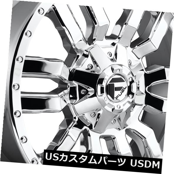 ホイール 4本セット 20x9燃料D631スレッジ5x139.7 / 5x150 ET1クロームリム（4個セット）  20x9 Fuel Dの通販は
