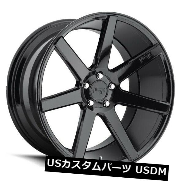 ホイール 4本セット 22x10ニッチリムM168ヴェローナ5x108 ET40ブラックリム（4個セット）  22x10 Niche Rim