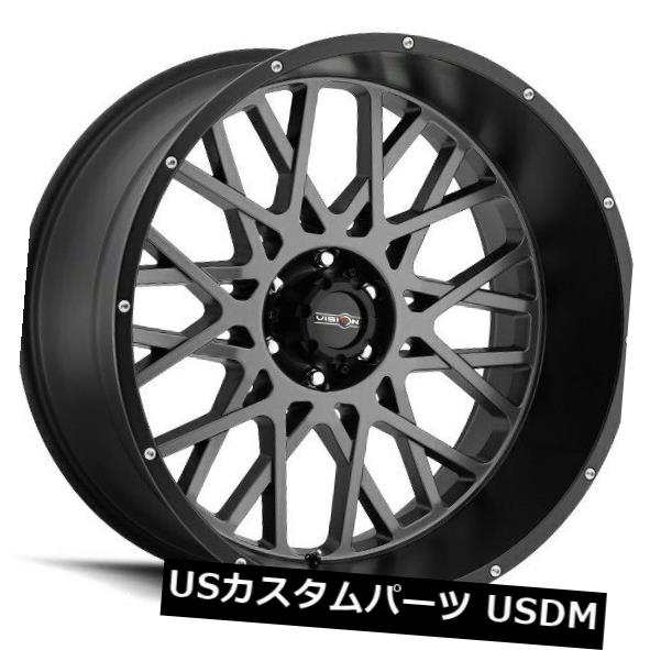 ホイール 4本セット 22X12 Vision 412 Rocker 8x170 ET-51無煙炭ホイール（4個セット）  22X12 Viの通販は