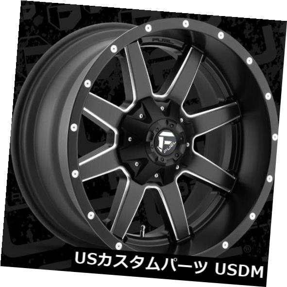 ホイール 4本セット  20x10 Fuel D538 Maverick 5x127/5x135 ET-18 Black &amp; Milの通販は