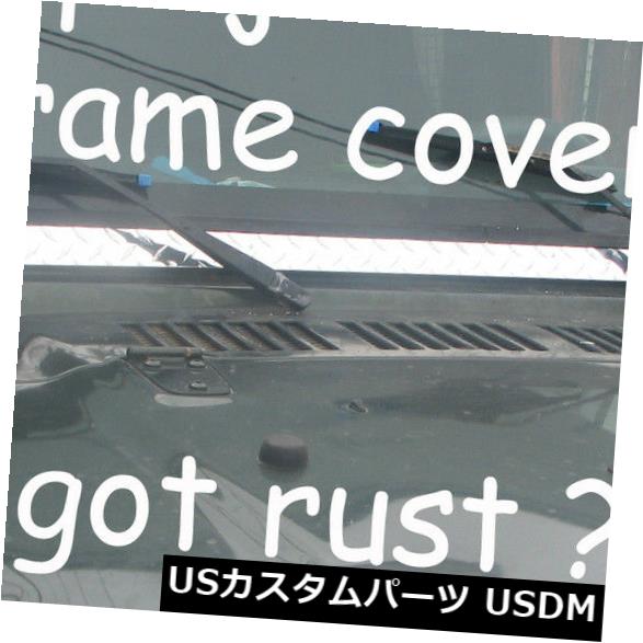 ジープラングラーTJ高度に研磨されたアルミニウムダイヤモンドプレートウィンドウフレームカバー の通販は