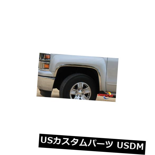 FitsThe 2014-2015 Chevy Silverado洗練されたステンレススチールフェンダートリム4個。 セットする の通販は