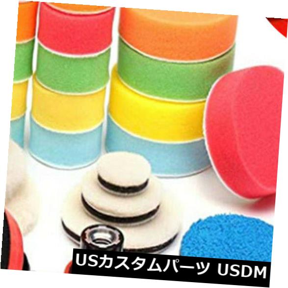 29個1/2/3 "バフ研磨パッド自動車研磨スポンジパッドキット+ M14ドリルアダプター の通販は 34,320円