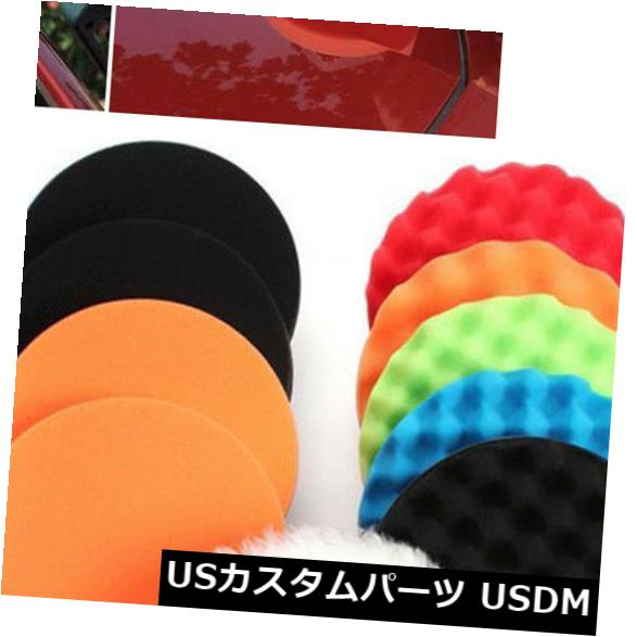 11個7 "ユニバーサル自動車バフ研磨スポンジ研磨ワックスクリーンバッファーパッドセット の通販は 24,367円