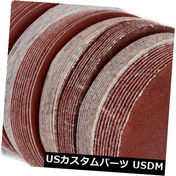 100pcs混合3 "ラウンドグリット研磨工具サンディングディスク研磨パッドサンドペーパー の通販は